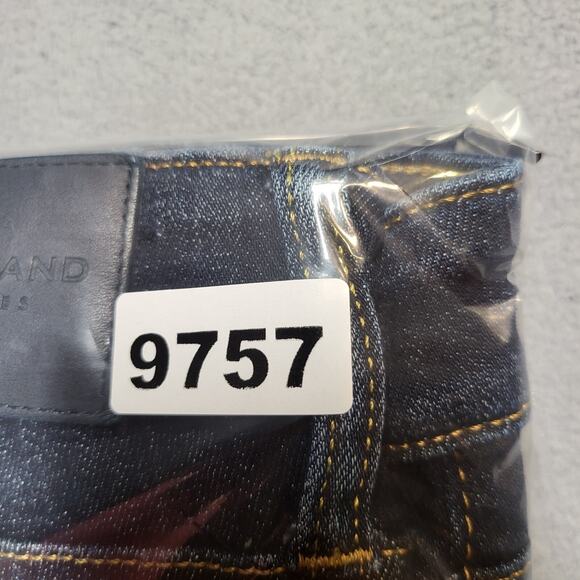 Lucky Brand Jeans Mens 32x32 Blue Slim Straight Distressed Denim - Picture 10 of 10